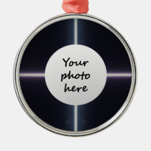 Ornement En Métal Arbre de Noël de la Croix magique