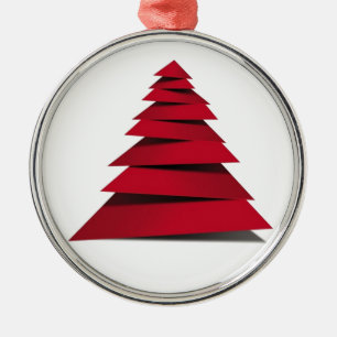 ORNEMENT EN MÉTAL ARBRE DE NOËL ROUGE ET MIEUX CRAFTÉ