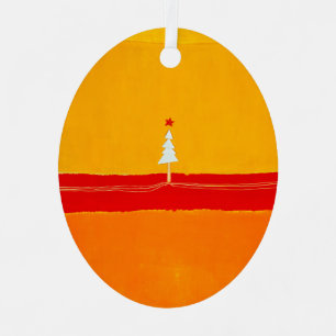 Ornement En Métal Arbre de Noël, Vintage, Abstrait