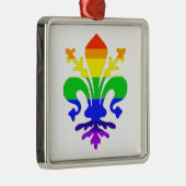Ornement En Métal Arc-en-ciel stylisé Fleur de Lis (Droite)
