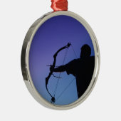 ORNEMENT EN MÉTAL ARCHER SILHOUETTE BOW MAN (Droite)