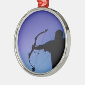ORNEMENT EN MÉTAL ARCHER SILHOUETTE BOW MAN (Gauche)