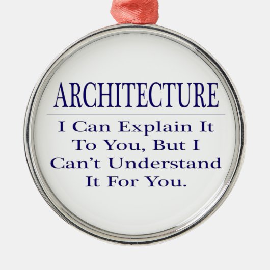 Ornement En Métal Architecte plaisanter .. Expliquer ne pas comprend (Devant)