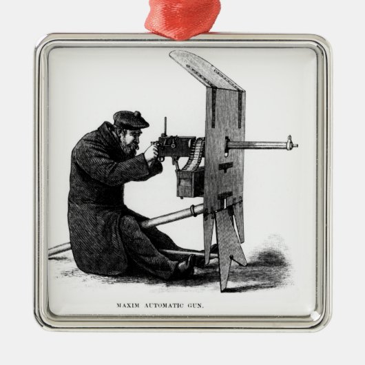 Ornement En Métal Arme à feu automatique de maxime (Devant)