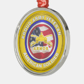 Ornement En Métal Armure de l'Armée Noël vétéran (Gauche)