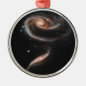 Ornement En Métal Arp 273 Galaxies Interagissant En Andromède. (Devant)