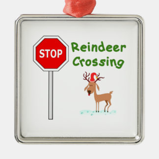 Ornement En Métal ARRÊTEZ pour le renne de Père Noël !