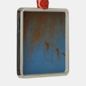 Ornement En Métal Arrière - plan bleu rouillé (Droite)