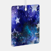 Ornement En Métal Arrière - plan spatial avec étoiles (Avant droite)