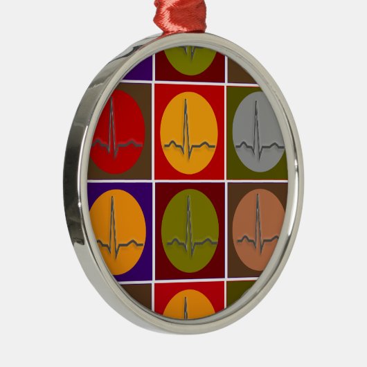 Ornement En Métal Art de bruit cardiaque de QRS (Droite)