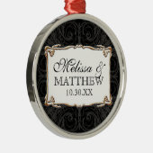 Ornement En Métal Art Déco Nouveau dentelle en or look personnalisé (Droite)