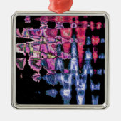 Ornement En Métal Assez mignonne pourpre Cendres Gris et Noir Aquare (Devant)