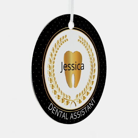 Ornement En Métal Assistant 🦷 dentaire, Hygiéniste, Étudiant - Un c (Avant droite)