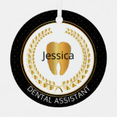 Ornement En Métal Assistant 🦷 dentaire, Hygiéniste, Étudiant - Un c (Recto)