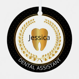 Ornement En Métal Assistant 🦷 dentaire, Hygiéniste, Étudiant - Un c