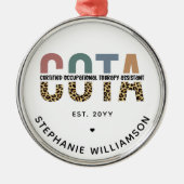 Ornement En Métal Assistant en ergothérapie certifié COTA (Devant)