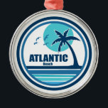 Ornement En Métal Atlantic Beach Caroline du Nord Palm Tree Birds<br><div class="desc">Située à seulement 20 kilomètres au nord d'Emerald Isle,  Atlantic Beach est l'une des plages les plus développées de Caroline du Nord,  offrant de nombreuses prestations que les familles aiment,  dont une jetée de pêche et la location d'équipements de sports nautiques et de vélos.</div>