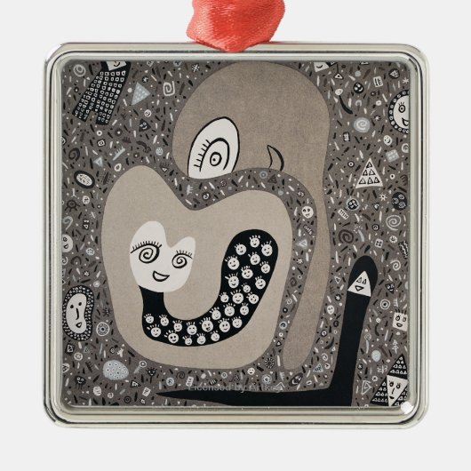 Ornement En Métal Attendre un bébé (Devant)