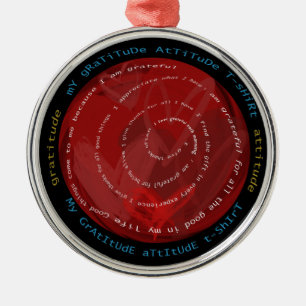 Ornement En Métal Attitude de gratitude