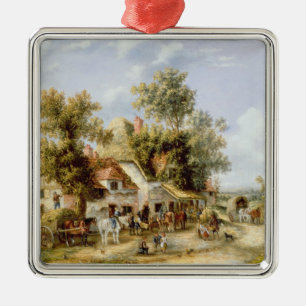 Ornement En Métal Auberge de bord de la route