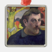 Ornement En Métal Autoportrait de Paul Gauguin | avec Chris jaune (Devant)
