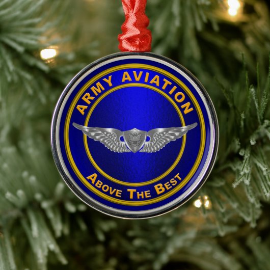 ORNEMENT EN MÉTAL AVIATION DE L'ARMÉE (Arbre)