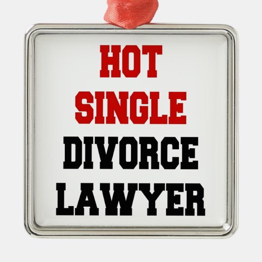 Ornement En Métal Avocat de divorce unique Hot (Devant)