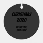 Ornement En Métal Ayez un Cool Yule Flaming Log Noël (Verso)