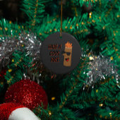 Ornement En Métal Ayez un Cool Yule Flaming Log Noël