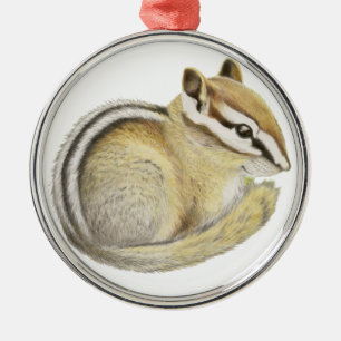 Ornement En Métal Baby Chipmunk