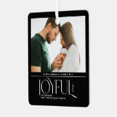 Ornement En Métal Babys First Christmas Joyful Faire-part de naissan (Avant gauche)