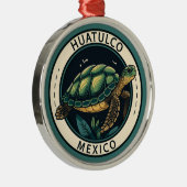 Ornement En Métal Badge de tortue Huatulco Mexique (Droite)