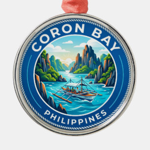 Ornement En Métal Baie de Coron Philippines