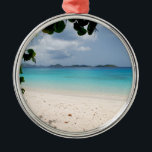 Ornement En Métal Baie Lune de miel, St. John USVI<br><div class="desc">Baie Lune de miel,  Ornement métallique St. John USVI</div>