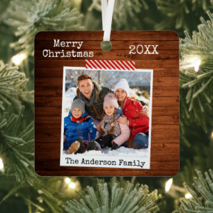 Ornement En Métal Bande rustique en bois d'artisanat Style photo ins