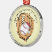 Ornement En Métal Baseball, Gant, Bateaux Noël (Gauche)