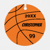 Ornement En Métal Basket (Recto)