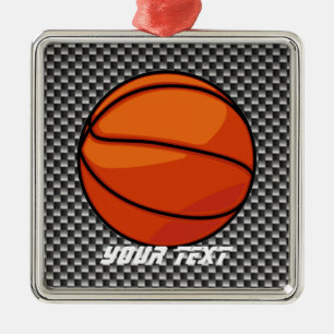 Ornement En Métal Basket-ball de regard de fibre de carbone