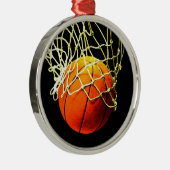 Ornement En Métal Basket-ball I Love (Droite)