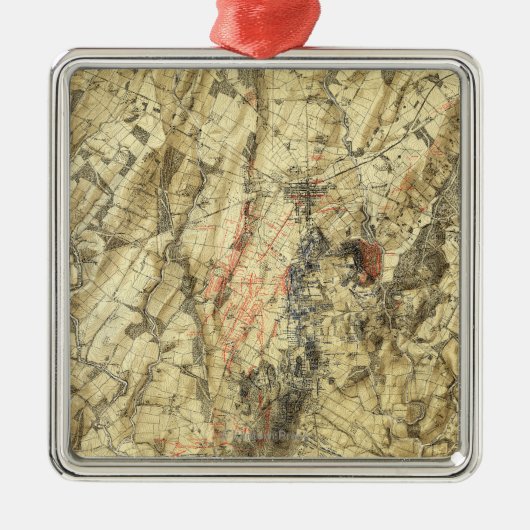 Ornement En Métal Bataille de Gettysburg 5 (Devant)