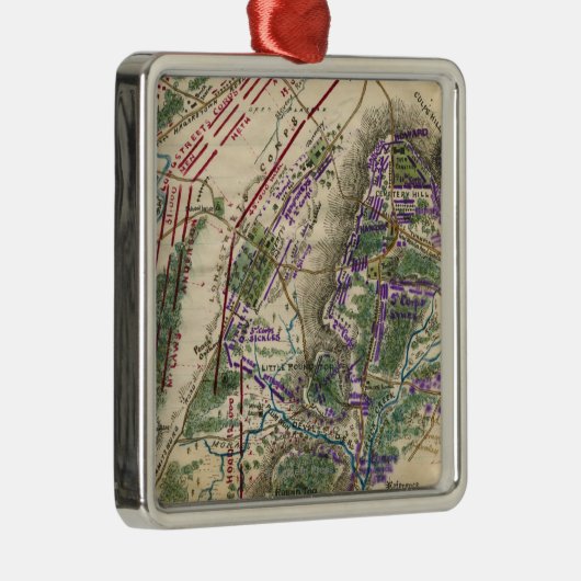 Ornement En Métal Bataille de Gettysburg 8 (Droite)