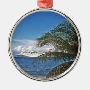 Ornement En Métal Bateau de croisière de carnaval accouplé à l'î