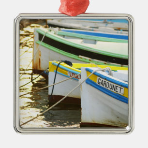 Ornement En Métal Bateaux de pêche provençaux typiques peints en