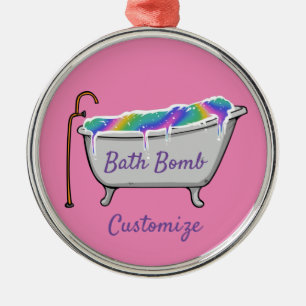 Ornement En Métal Bath Bomb Babe Thunder_Cove