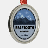 Ornement En Métal Beartooth Mountains Montana Wyoming Camping (Droite)