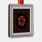 Ornement En Métal Beau rose Bleu Blanc Coeurs d'amour Design (Droite)