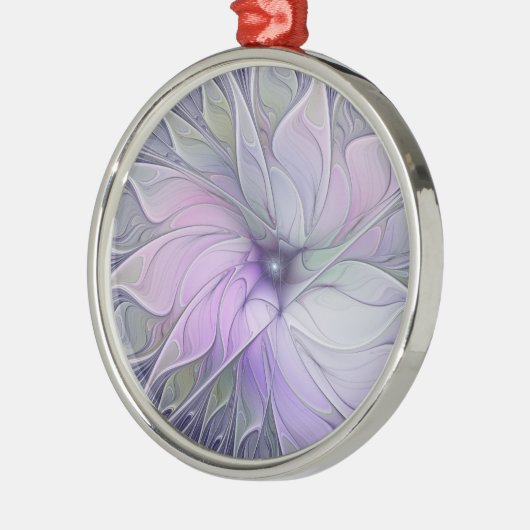 Ornement En Métal Beauté étonnante Fleur d'art Abstrait fractal mode (Gauche)