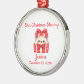 Ornement En Métal Bébé Dumpling Noël (Gauche)