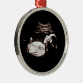 Ornement En Métal Bébé Grossesse Noël Ultrasons Photo Classy (Droite)