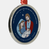 Ornement En Métal Bébé Jésus Nativité Scène Noël (Droite)